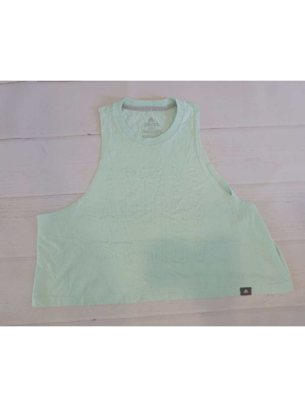 adidas The Go-To Performance Tee Sleeveless Training Tank Crop Top - Size M